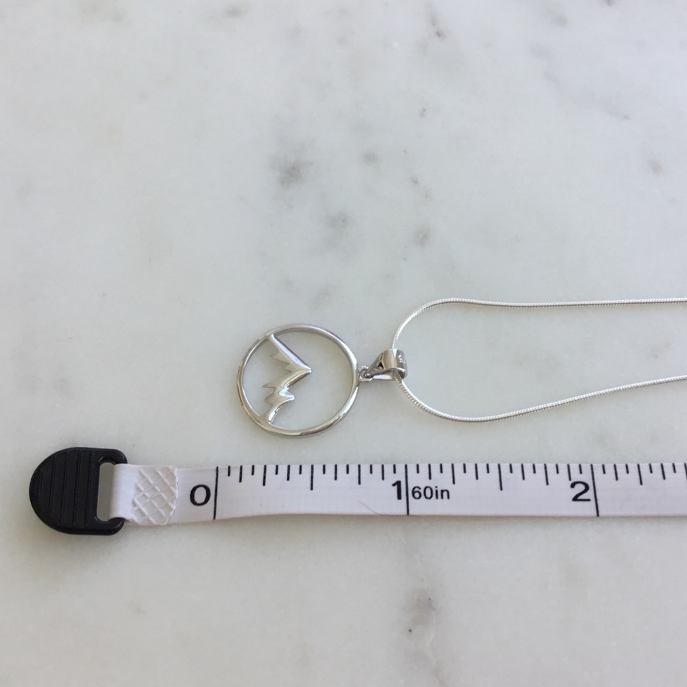 Sterling Silver Mountains Necklace - Picture 5 of 14